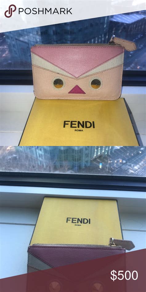 fendi wristlet coin purse|authentic fendi wallet.